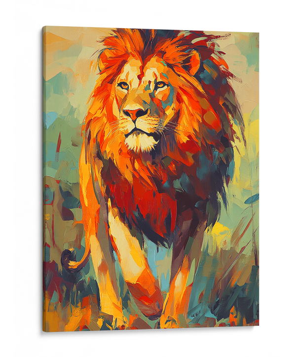 Fiery Gaze of the Lion Wall Art