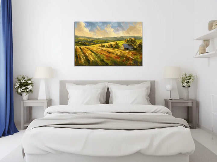 Impressionism - Rustic Harmony in Fields in Bedroom