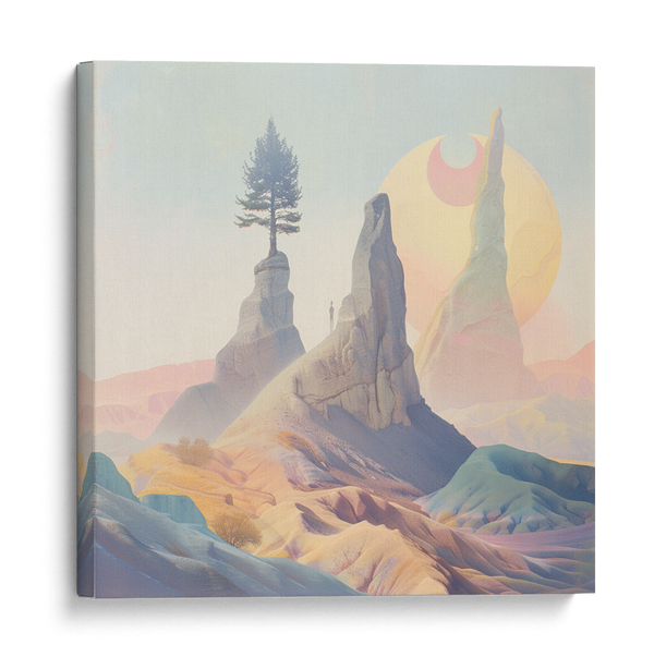 Mystical Desert Peaks Wall Art