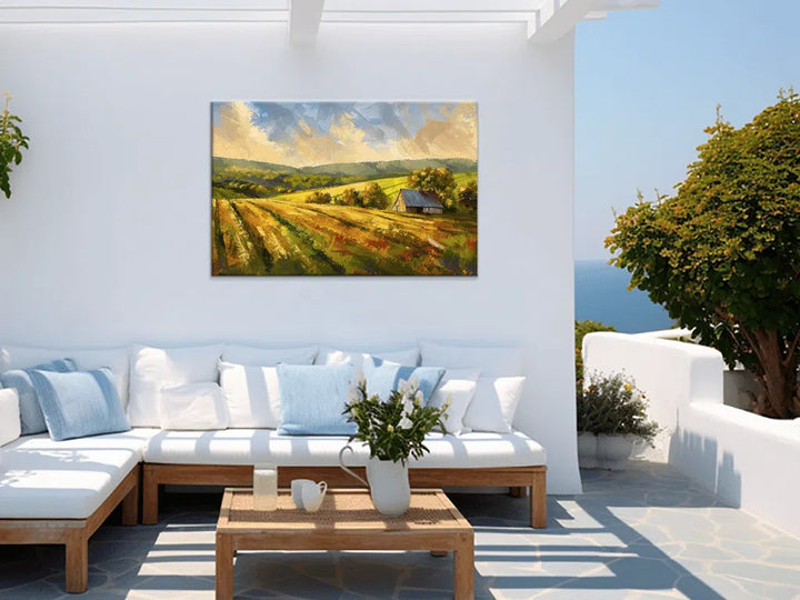 Impressionism - Rustic Harmony in Fields in Patio