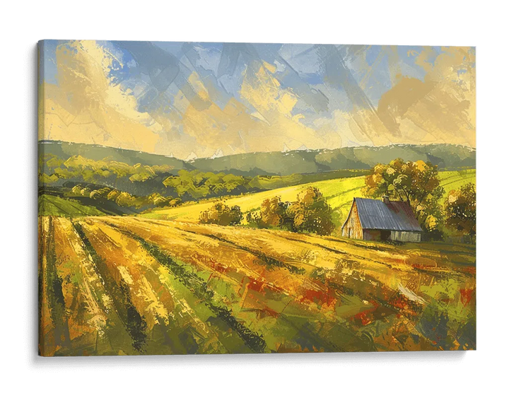 Impressionism - Rustic Harmony in Fields by KhayosArt