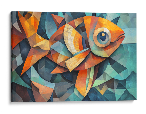 Dynamic Depths of Cubism Wall Art