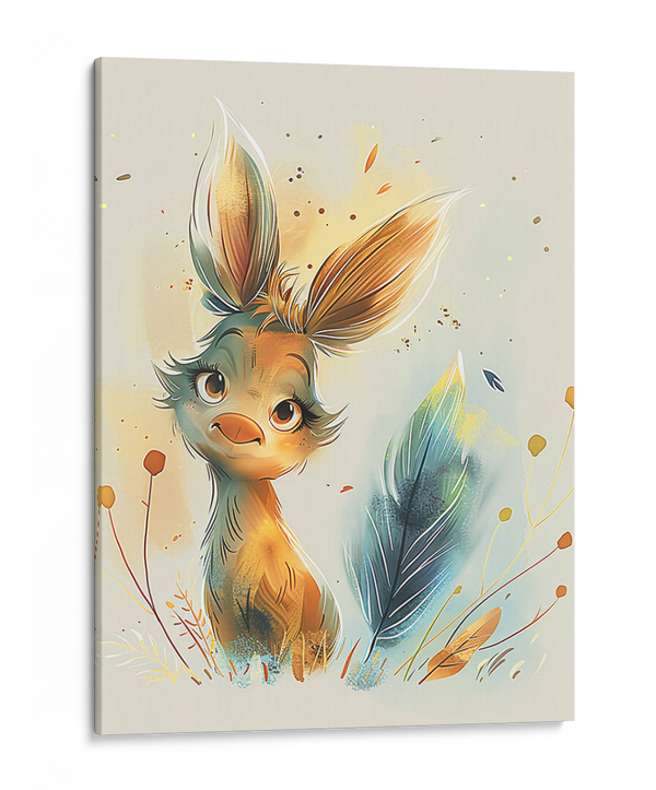 Charming Bunny Fantasy Wall Art