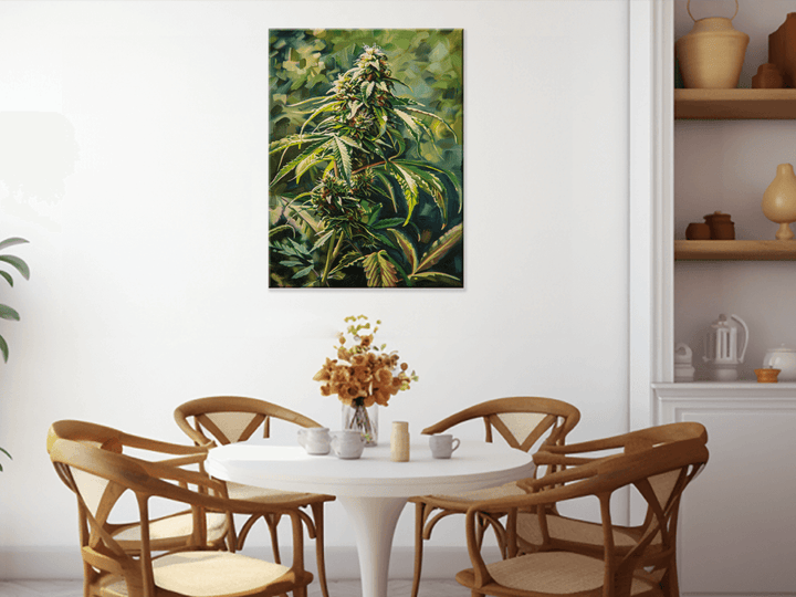 Nature's Serenity Impressionism Wall Art in a Dining Room