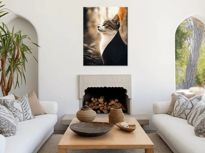 Animal-Majestic Gaze Wall Art in Living Room