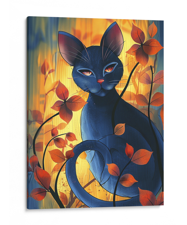 Whimsical Feline Elegance Wall Art