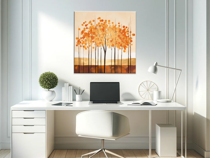 Autumn Whispers Wall Art in an Office