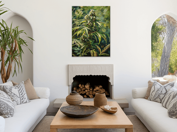 Nature's Serenity Impressionism Wall Art in a Living Room