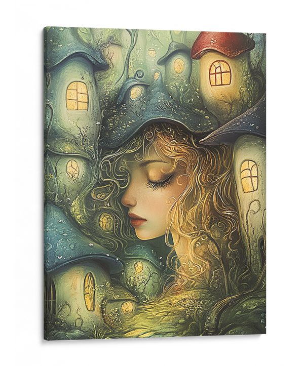 Mystical Cottage Glow Wall Art