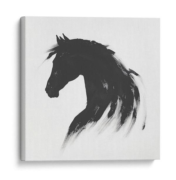 Elegant Brushstroke Equine Wall Art