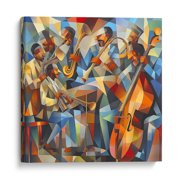 Dynamic Harmony in Cubism Wall Art