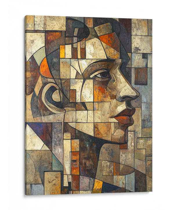 Emotive Reflections in Cubism Wall Art