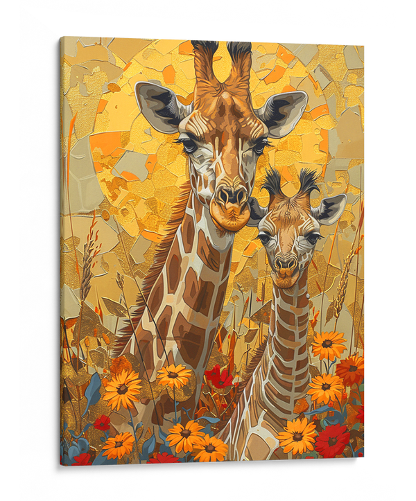 Majestic Harmony of Giraffes Wall Art