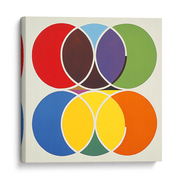 Intersecting Color Circles Wall Art