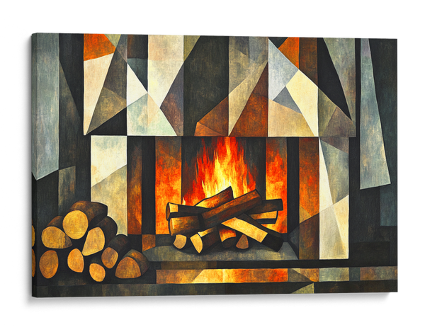 Captivating Cubist Warmth Wall Art